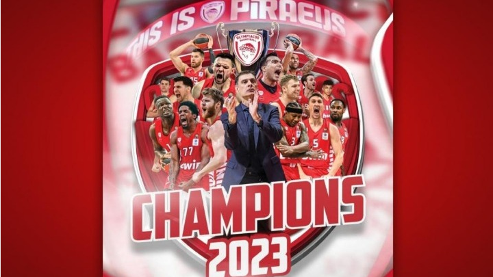 Basket League: Αποθέωση για τον νταμπλούχο Ολυμπιακό