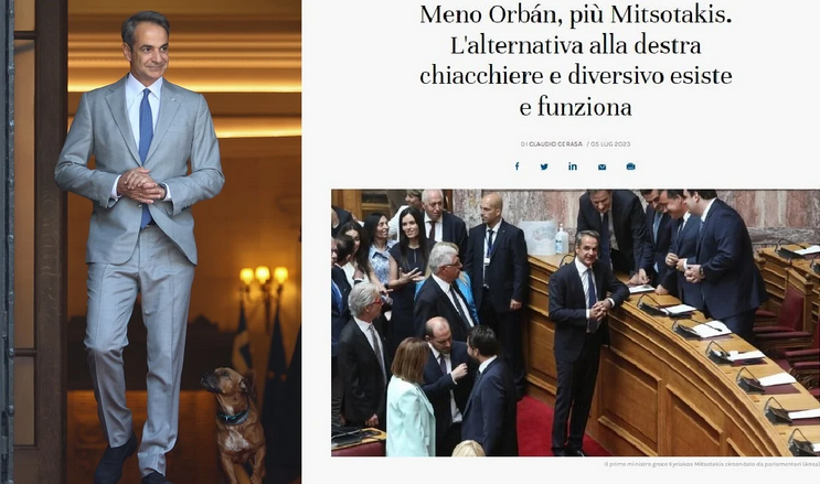 Il Foglio: «Λιγότερο Όρμπαν, περισσότερο Μητσοτάκη – Θα καταλήξουμε σαν την Ελλάδα; Μακάρι»