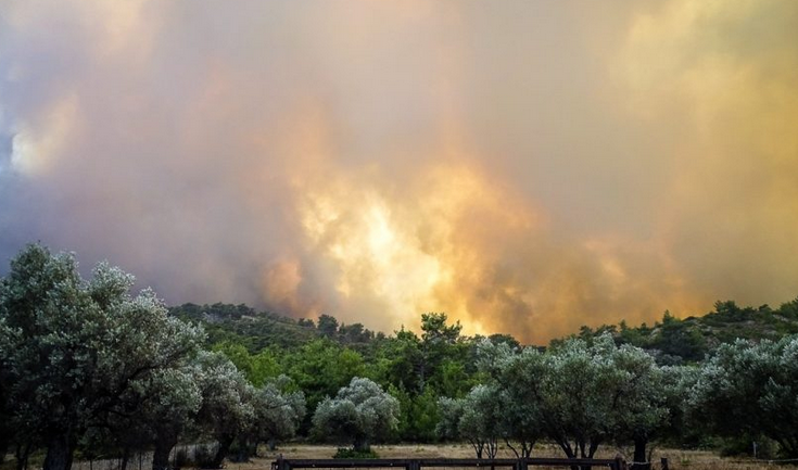 Πύρινο χάος στη Ρόδο, 10.000 τουρίστες στο δρόμο! Βίντεο