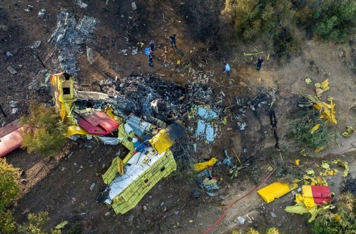 Reuters: Συγκλονίζει η φωτογραφία από το Canadair που συνετρίβη στην Κάρυστο