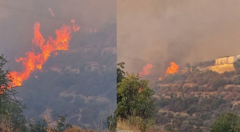 Εκτός ελέγχου είναι η μεγάλη πυρκαγιά στη Λεμεσό