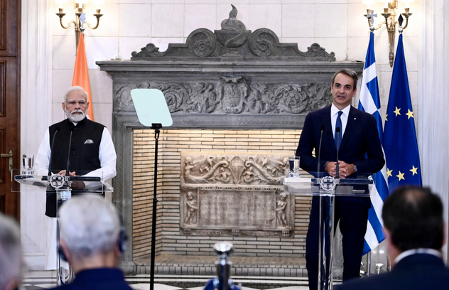 Μητσοτάκης σε Μόντι: Στόχος να διπλασιάσουμε το διμερές εμπόριο με την Ινδία – Η Ελλάδα είναι «πύλη» για την Ευρώπη