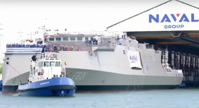 Κίμων, η πρώτη ελληνική φρεγάτα Belharra - Επίσημη τελετή καθέλκυσης από τη Γαλλία - Το πρώτο βίντεο