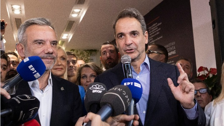 Στο εκλογικό κέντρο του Ζέρβα ο Μητσοτάκης- “Η επόμενη τετραετία θα είναι της Θεσσαλονίκης με τον Κωνσταντίνο δήμαρχο”